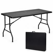 Sulankstomas pobūvių ir sodo stalas MultiGarden 153x70 cm, juodas