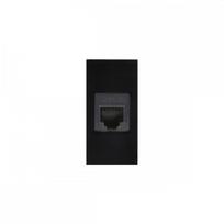LAN lizdo modulis Maclean MCE725B, Cat 6, viengubas, juodas