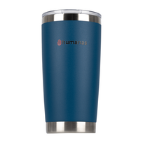 Termopuodelis Humanas Fluo 600 ml, mėlynas