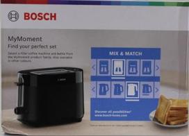 SALE OUT. Bosch Compact Toaster | TAT2M123 MyMoment | Power 950 W | Number of slots 2 | Housing material Plastic | Black | DAMAGED PACKAGING TAT2M123SO | 2000001423387
