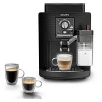 Krups kavos aparatas EA5028E0, 15 bar, 1450 W, 2 L, 260 g, pilnai automatinis, įmontuotas pieno plakiklis, juodas