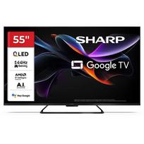 Sharp televizorius 55JR7265E, 139cm, 4K Ultra HD, QLED, 144Hz, 3840x2160, DVB-T/T2/C/S/S2, 4x HDMI, 2x USB, WiFi, LAN, 12Wx2, HDR