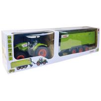 Malik RC traktorius Claas Axion 34425, 1:16, 6 metai, akumuliatorius, LED apšvietimas, priekaba Cargos 9600