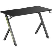 Biurko gamingowe NanoRS 120x60x75cm RS101 z uchwytem na słuchawki i kubek Czarne