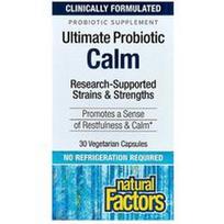 Natural Factors, „Ultimate Probiotic Calm“, 3 milijardai, 30 vegetariškų kapsulių