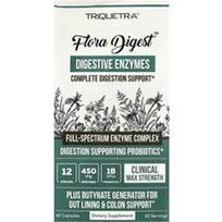 Triquetra Health, „Flora Digest™“ virškinimo fermentai, 60 kapsulių