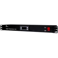 Getfort GF-TR 1U Rack Termostatas, Skaitmeninis, 19 colių, Juodas