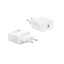 E+P AC221 USB-C GaN sieninis įkroviklis 65W su Smart IC, baltas