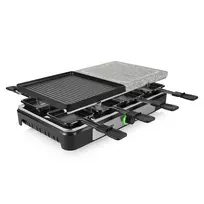 Tristar RA-2747 Raclette su nepridegančia danga, indikatorine lempute, grilio funkcija, juodas, akmuo