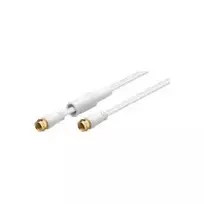 Wentronic 67298 SAT jungtis F–F (kištukas/kištukas), paauksuota, balta