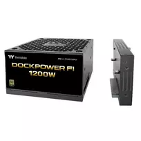 Thermaltake Dockpower FI 1200W kompiuterio maitinimo šaltinis, 80 PLUS Gold, ATX 3.1, juodas