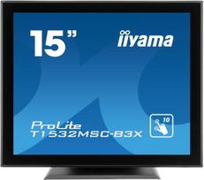iiyama ProLite T1532MSC-B3X 15″ jutiklinis monitorius, 1024x768, juodos spalvos