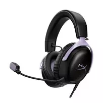 HyperX Cloud III ausinės žaidėjams, juodos ir levandų spalvos