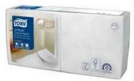 Kokteilių servetėlės Tork Linstyle 24x24 cm, 1 sluoksnio baltos, 14 pakuočių x 100 vnt/kartonas
