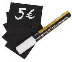 Multi Securit kainų ženklų laikiklis A8 su baltu žymekliu, 5 pakeliai x 20 vnt. dėžėje