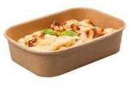 Multi Puodeliai „Catersource“ 172x120x41 mm 500 ml kraft su PP rudi, 6 vnt. x 50 vnt./kartonas