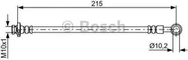 BOSCH stabdžių žarna Nissan Patrol 1987481833 462101Y70A