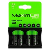MaximCell šarminės baterijos LR6 AA - 4 vnt.