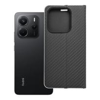 Luna Book Carbon atverčiamas dėklas Xiaomi Redmi Note 14 5G – juodas