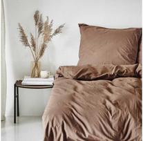 Patalynės komplektas Arctic Nordisk Textil patalynės rinkinys NT Kelly raw umber GOTS Percale