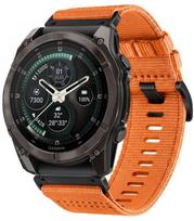 Oranžinė apyrankė Garmin Fenix 5 / 6 / 6 Pro / 7 / 8 / 8 Pro / E / 9 / 9 Pro (47 mm) "Tech-Protect Nylon Classic"