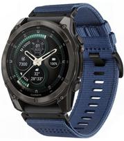 Mėlyna apyrankė Garmin Fenix 5X / 5X Plus / 6X / 6X Pro / 7X / 8 / 8 Pro / 9 / 9 Pro (51 mm) "Tech-Protect Nylon Classic"