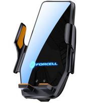 Juodas belaidis automobilinis telefono laikiklis su 15W krovimu "Forcell F-Grip HS6"
