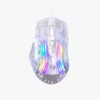 Pelė Marvo M413 RGB Gaming Mouse Transparent