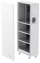 Emaldo Power Core 5,12 spintelė su vieta inverteriui ir 3 baterijoms. Inverterio ir baterijų prijungimas plug-n-play su SlideON™