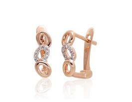 Auksiniai auskarai su briliantais Diamond Sky "Vivienne"