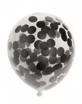 Globos Europe Bv Balionai, juodo konfeti