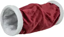Žaislas katėms - Trixie Xmas tunelis, pliušinis/ėriuko kailio išvaizdos, ø 20 × 50 cm