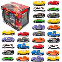 Little Ant 30 metalinių automobiliukų rinkinys su dėžute, 1:64 mastelis, vaikams nuo 3 metų