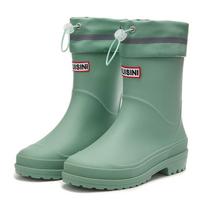 Moteriški lietaus batai Vandeniui atsparūs Neslystantys Vidutinio ilgio batai Kulkšnies guminiai batai Moteriškas Komfortas Darbo Sodo Apsauginiai batai Lietaus batai Dydis 36-41 38 žalia