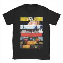 Visas šis radijas, bet ne galva T-shirt Vyriški medvilniniai viršutiniai drabužiai Marškiniai Estetiški Radiohead Roko grupės Apvalus kaklas Trumpomis rankovėmis S gray