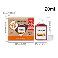 20 ml vaisinių muselių masalas Ilgai veikiantis Efektyviai pritraukia vaisines museles patekti į spąstus specialiai sukurtos kvapo formulės dėka beige