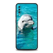 Vandenyno gyvūnas Delfinas Telefono dėklas Samsung Galaxy A56 A36 A26 A34 A17 A16 A06 A14 A12 A54 A72 A24 A22 A20e A52 A50 A40 A32 Samsung A04 blue