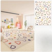Alfombras de Color dopamina para dormitorio,alfombra gruesa de felpa para guardarropa,decoración para sala de estar 40x60cm white