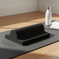 Putplasčio pėdos tempiklis kojų sausgyslių tempimo arkos pirštų treniruočių lenta namų sporto salei Juoda 30016045mm Black 300-160-45mm