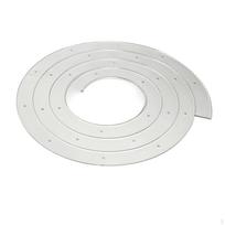 Akrilinės torto dekoracijos su skylutėmis Spiralinės dekoracijos Standžios konditeriams 40cm-3mm