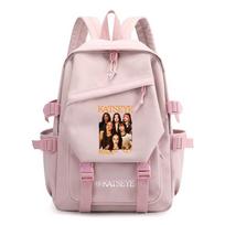 KATSEYE K-POP Idol Canvas Backpack for School, Lightweight Casual Daypack for Teens, 601123-14