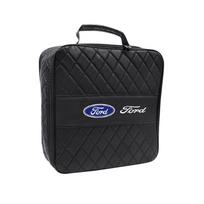 Car Charging Cable Storage Carry Bag Organizer Box Car Interiors For Ford Focus Fiesta C-Max ST Mondeo Transit MK2  c2 MK3 MAX F150 black