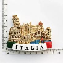 Italija Milanas Magnetai ant šaldytuvo Madridas Florencija Toskana Sirmionė Lečė Venecija Turistiniai suvenyrai Magnetiniai lipdukai ant šaldytuvo Dovana