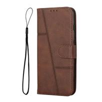 Odinis atlenkiamas A17 dėklas, skirtas Samsung Galaxy A07 A17 A06 A26 A16 A15 A14 A24 4G A25 A36 A35 A34 A55 A54 A56 5G A05, su piniginės funkcija for Galaxy A54 5G ruda