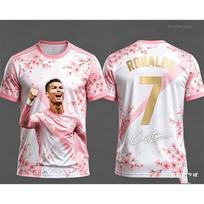 Vasarinis madingas Ronaldo 7 futbolo marškinėliai trumpomis rankovėmis, oversized sportiniai drabužiai, marškinėlių viršūnės, vaikų drabužiai, gatvės stiliaus apranga 5XL