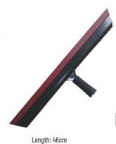 Flat-Head Soft Rubber Rake for Epoxy Self-Leveling Floor Paint black
