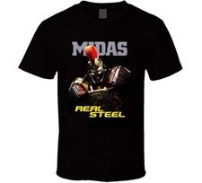 Real Steel Midas Robot Boxing Movie T-Shirt M juoda