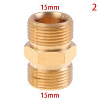 Aukšto slėgio plovimo žarnos prailginimo jungties adapteris Varis M22 14mm ir 15mm vidinis sriegis Moteriškas žarnos jungties adapteris beige