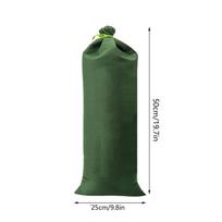 Flood Prevention Sandbag Green Reusable Canvas Flood Water Barrier Sand Bag with Drawstring for House Windows Doors Type 6