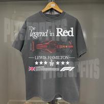 Lewis Hamilton Ferrari F1 T-Shirt, HAM44 Scuderia Ferrari Fan Tee, 2025 Formula One Shirt, F1 Hamilton Ferrari Merch, Grand Prix Fan Gift M gray